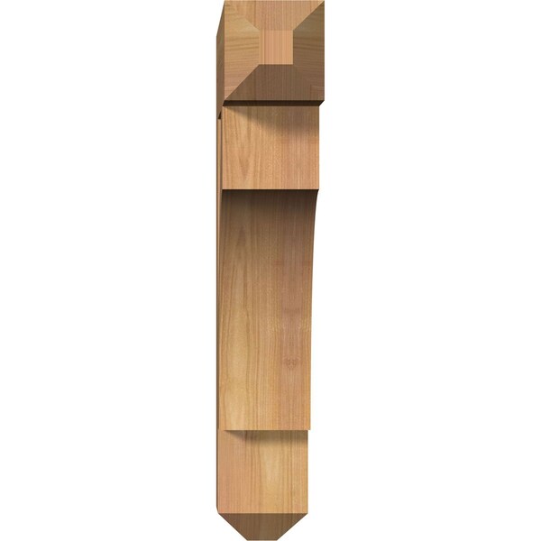 Westlake Craftsman Smooth Bracket, Western Red Cedar, 3 1/2W X 16D X 20H